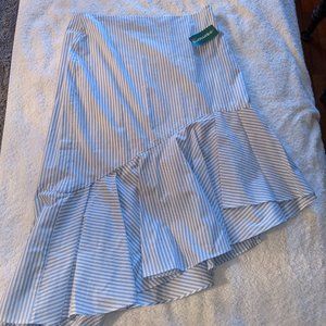 Contemporaine at Simons Faux Seersucker Trumpet Skirt | NWT Size 2